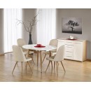 Стол обеденный HALMAR EDWARD белый/дуб медовый 120-200/100